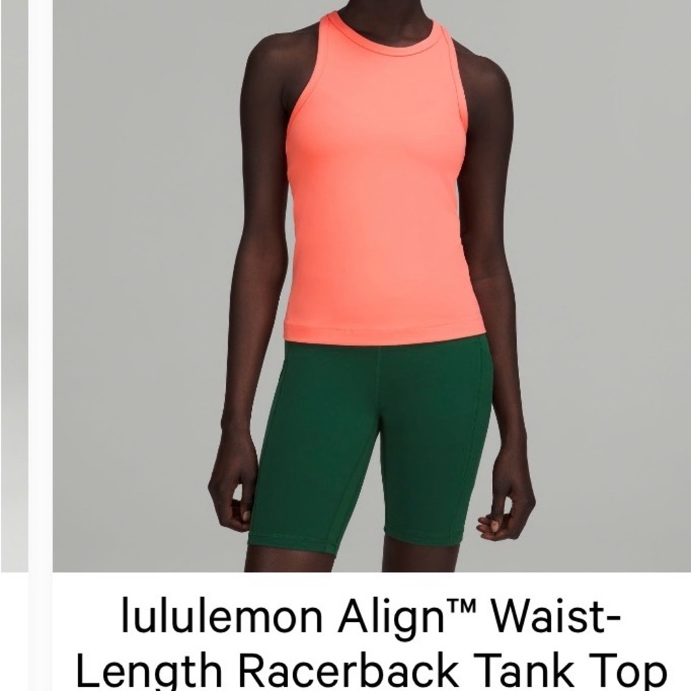 Good used condition size 4 lululemon athletica raspberry cream Tank Top